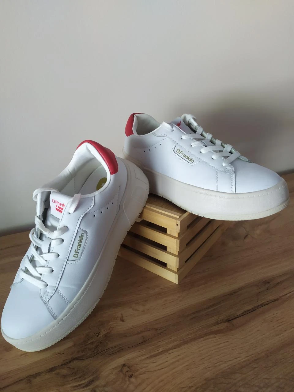 D.Franklin Baskets blanches à plateforme EU 37 Chaussures épaisses décontractées – photo 15